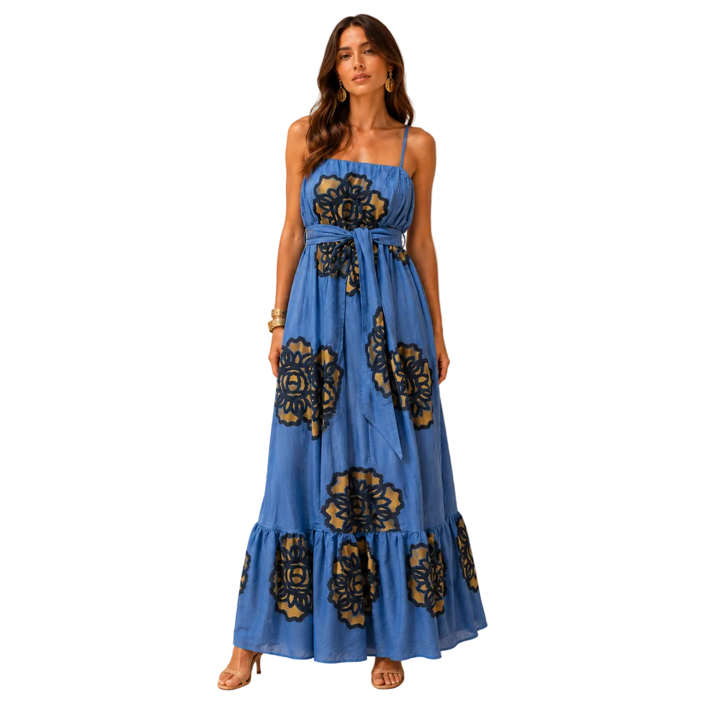 Isla Azure Maxi Dress
