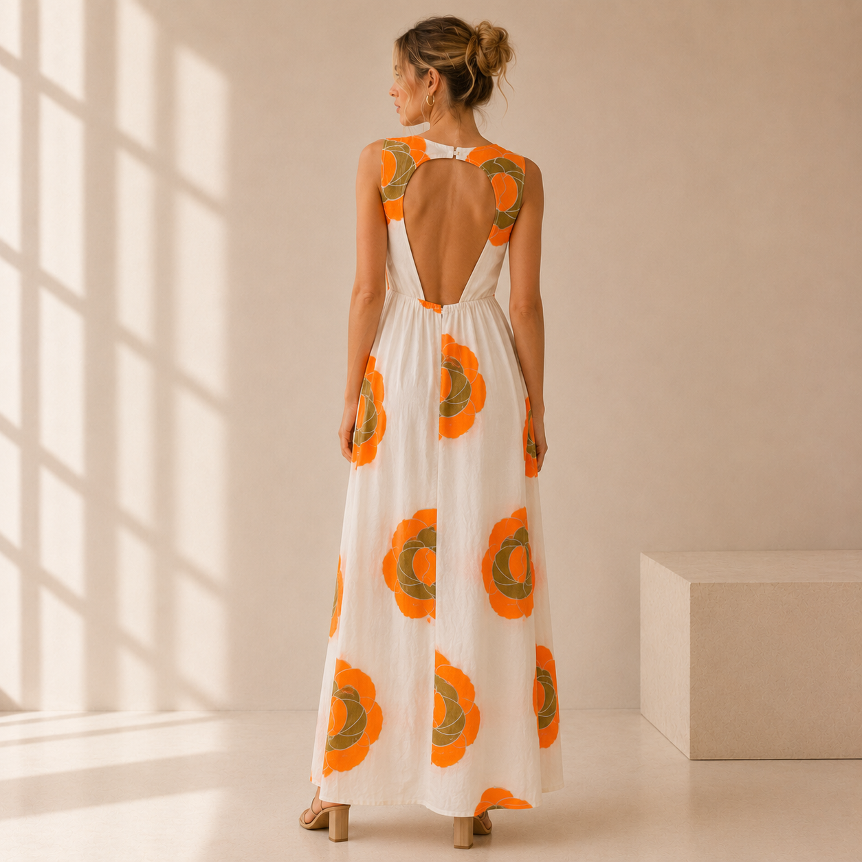 Soleil Open-Back Maxi Dress