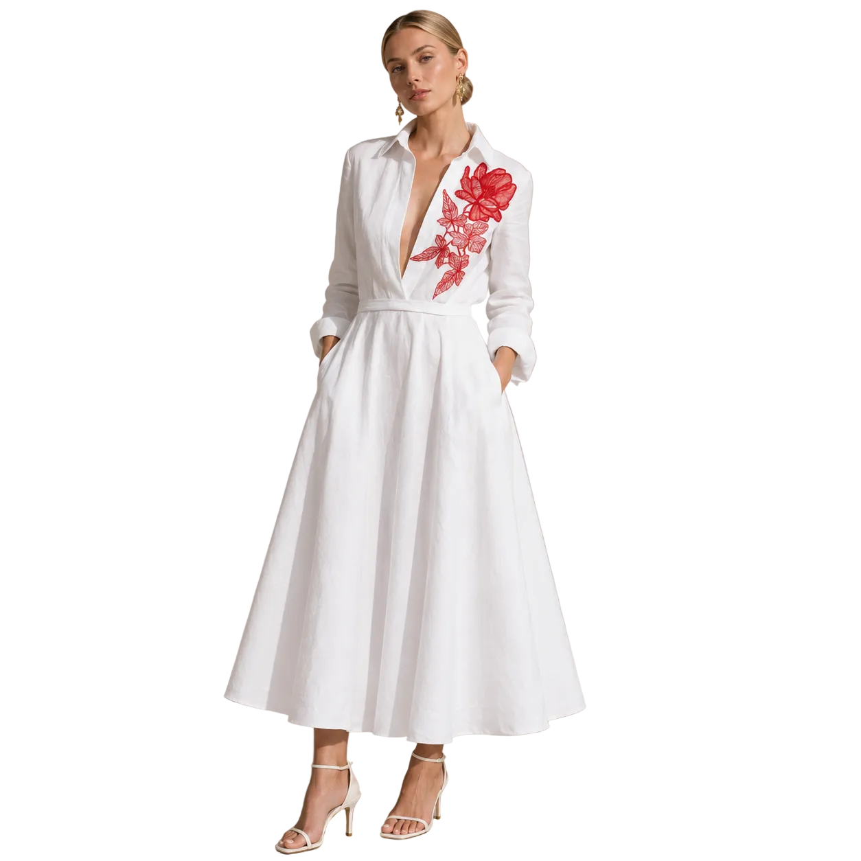 Stella Linen Shirt Dress