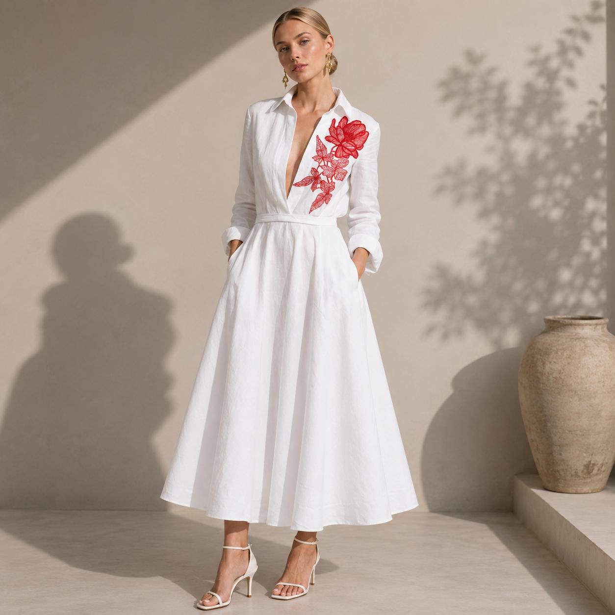 Stella Linen Shirt Dress