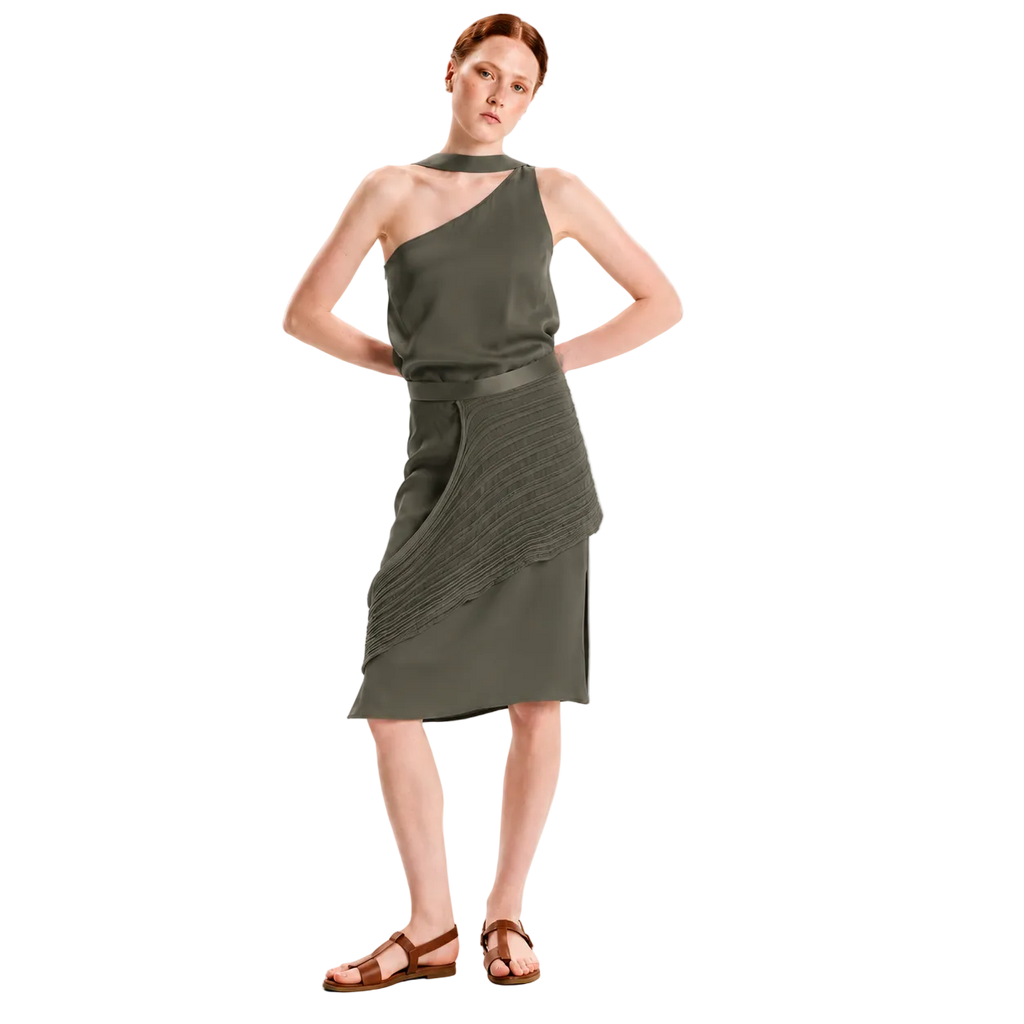 One-Shoulder Dress with Pannel – The Time Is Now