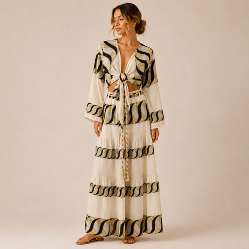 Valora Two-Piece Skirt Set