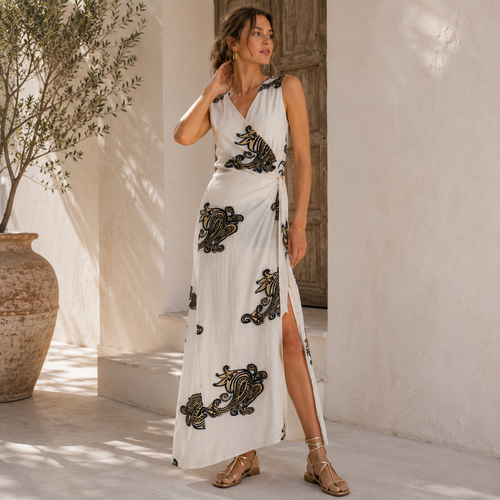 Valora Wrap Maxi Dress