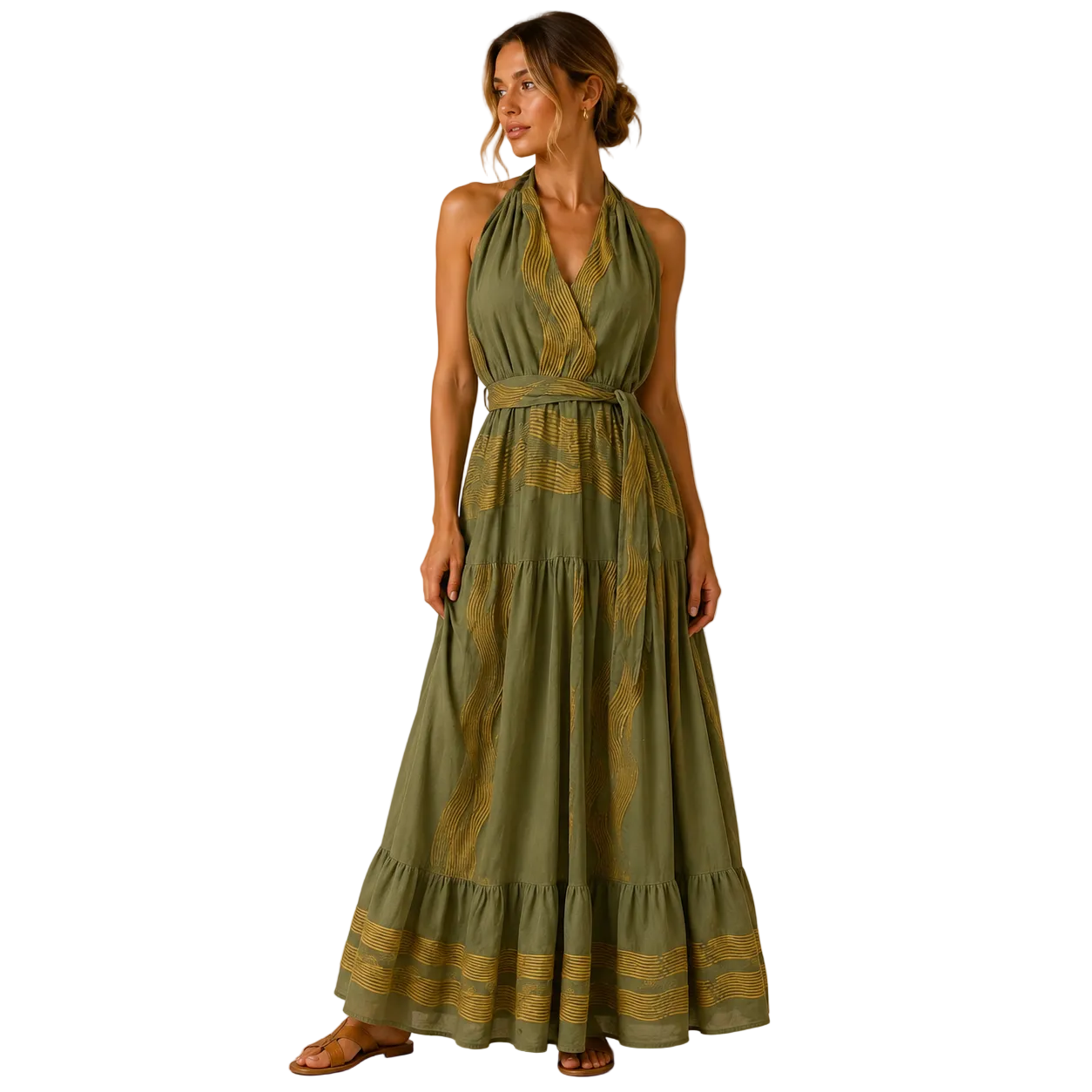 Sienna Halter Maxi Dress