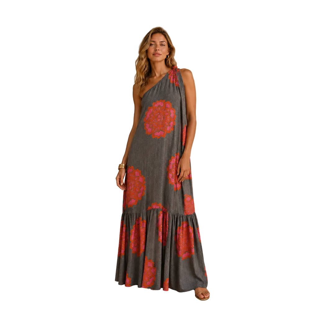 Elysia One-Shoulder Maxi Dress