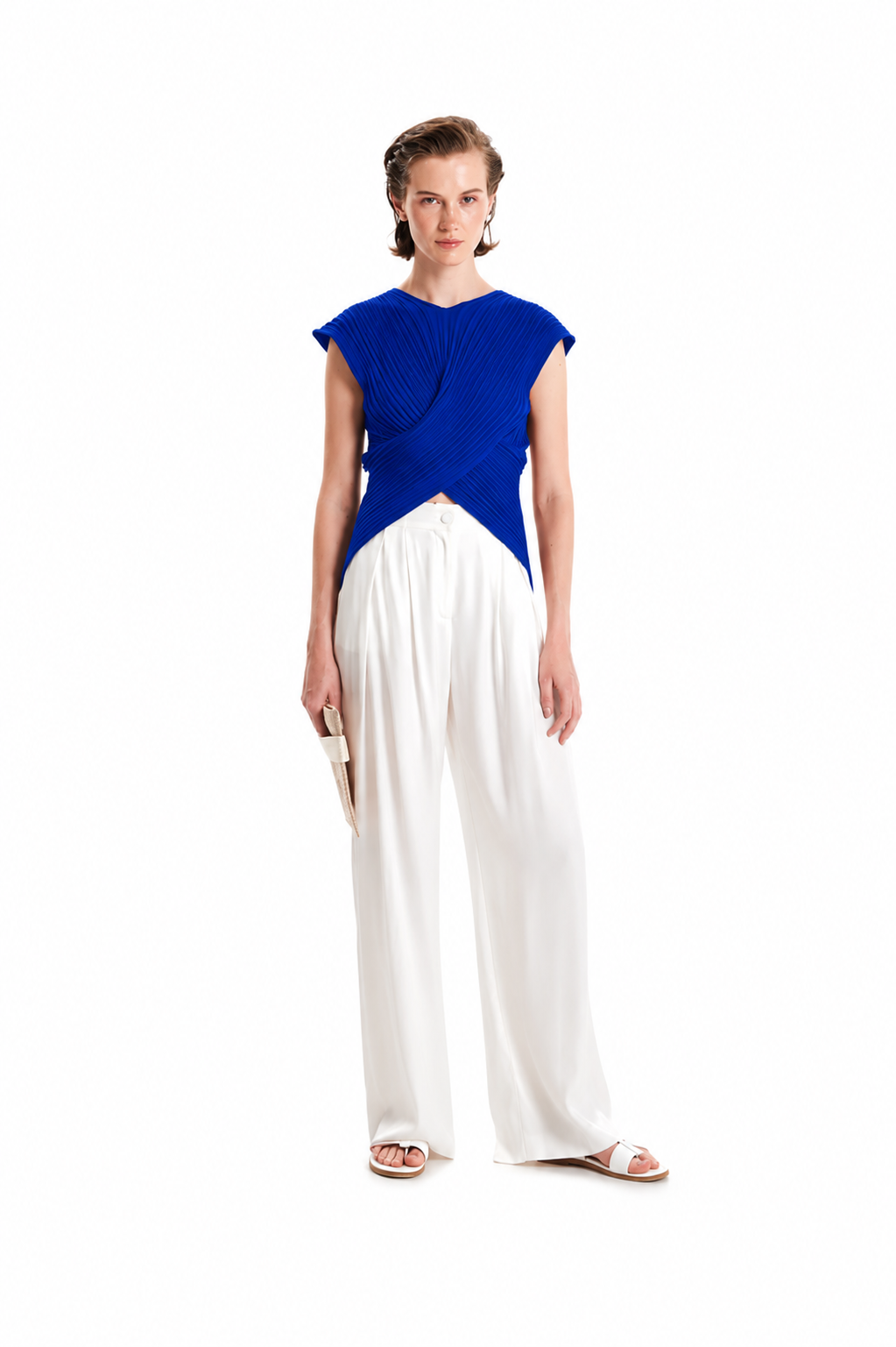 Seashells Knit Crossed Top
