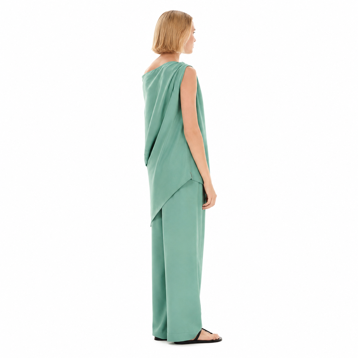 Long Asymmetrical Top – Luxurious Drapery