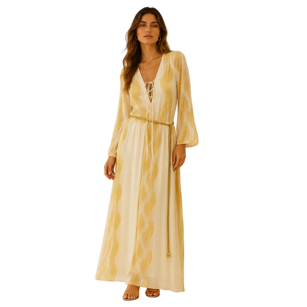 Helios Wave Maxi Dress