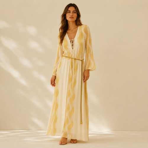Helios Wave Maxi Dress