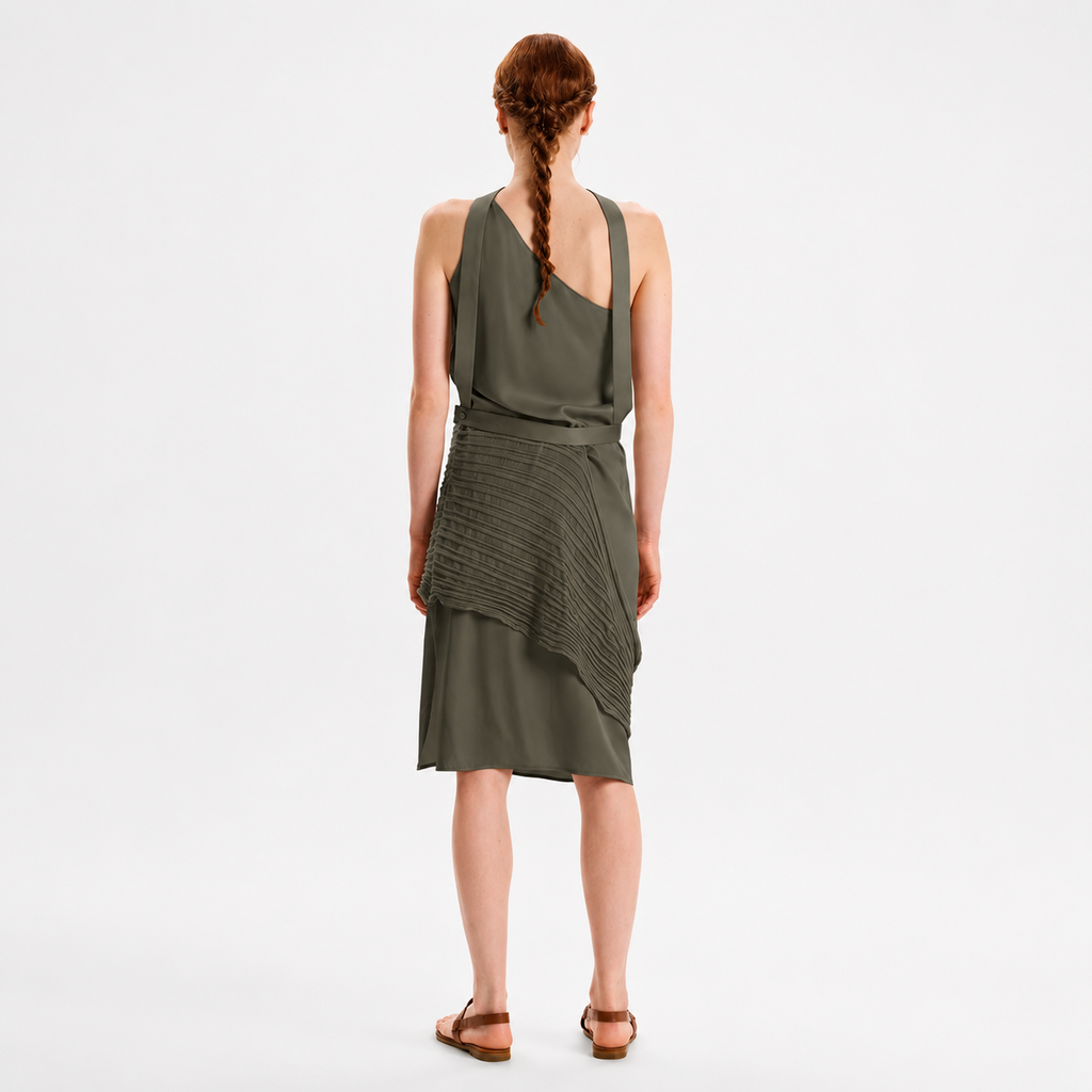 One-Shoulder Dress with Pannel – The Time Is Now
