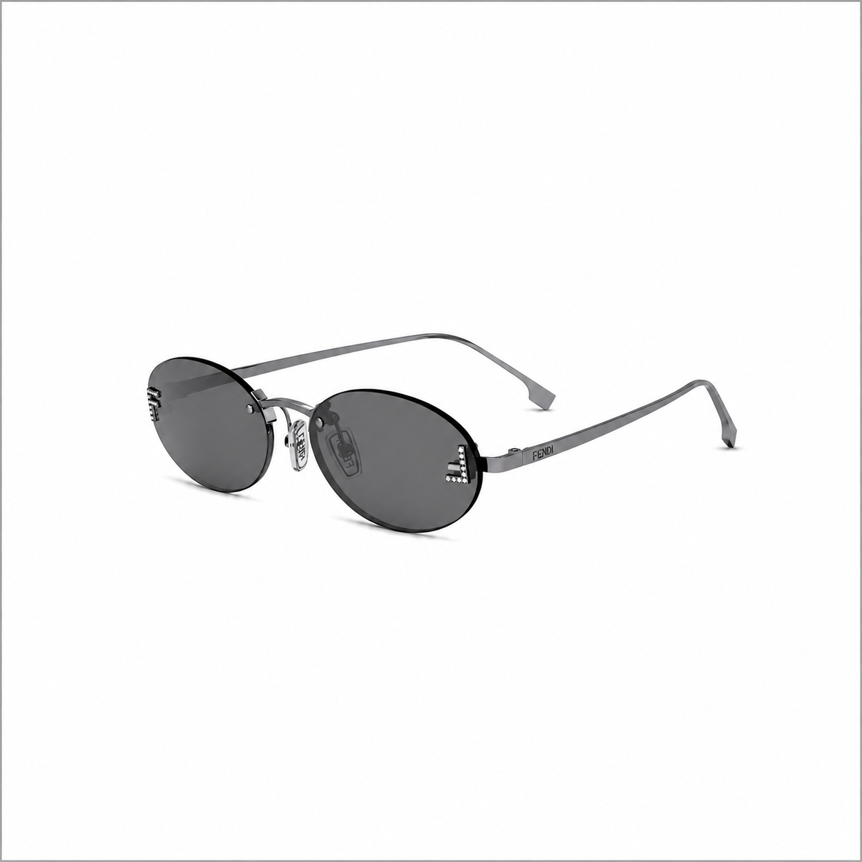 FENDI FIRST CRYSTAL Sunglasses FE4075US 12A