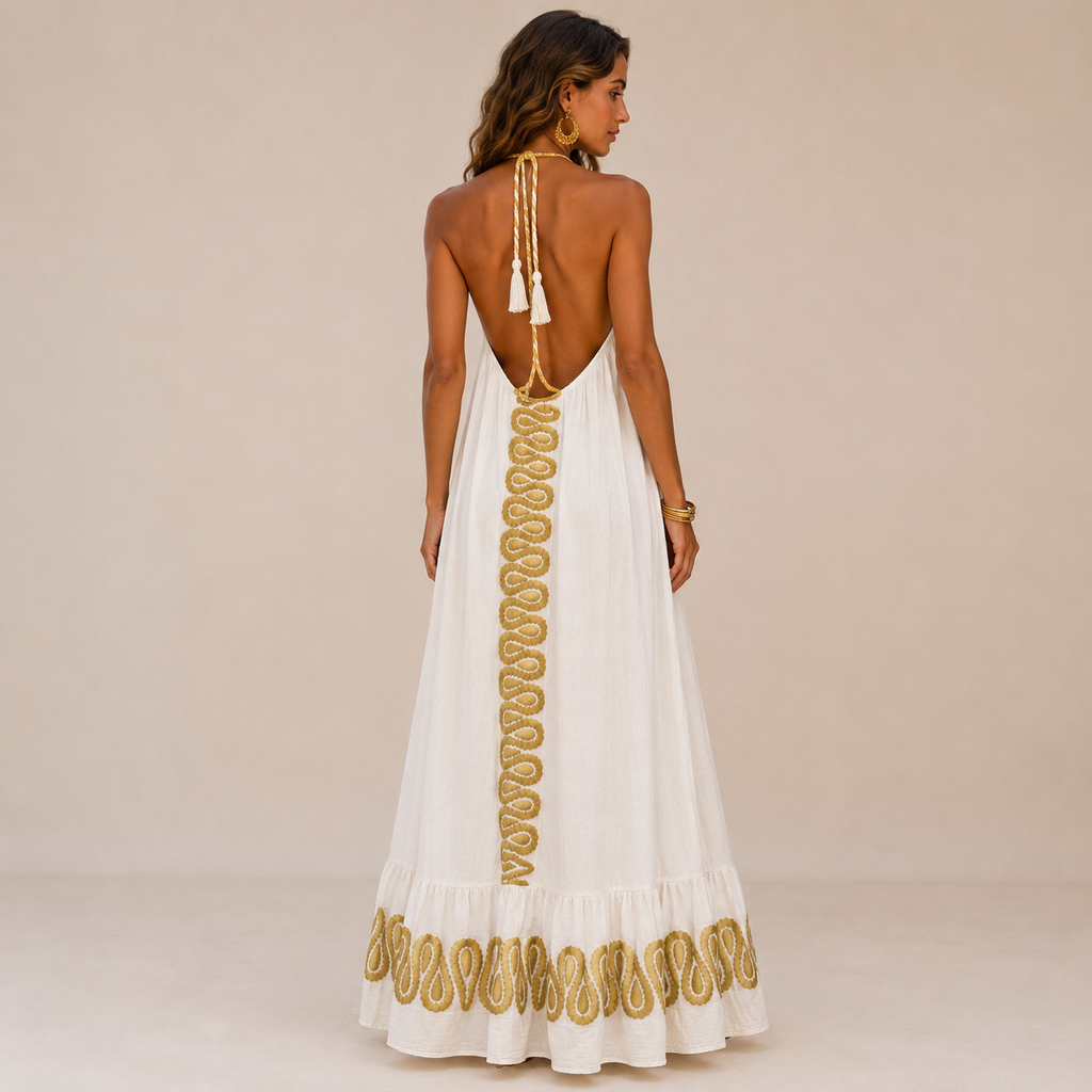 Callista Halter Maxi Dress