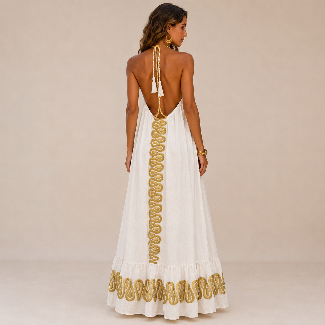 Callista Halter Maxi Dress