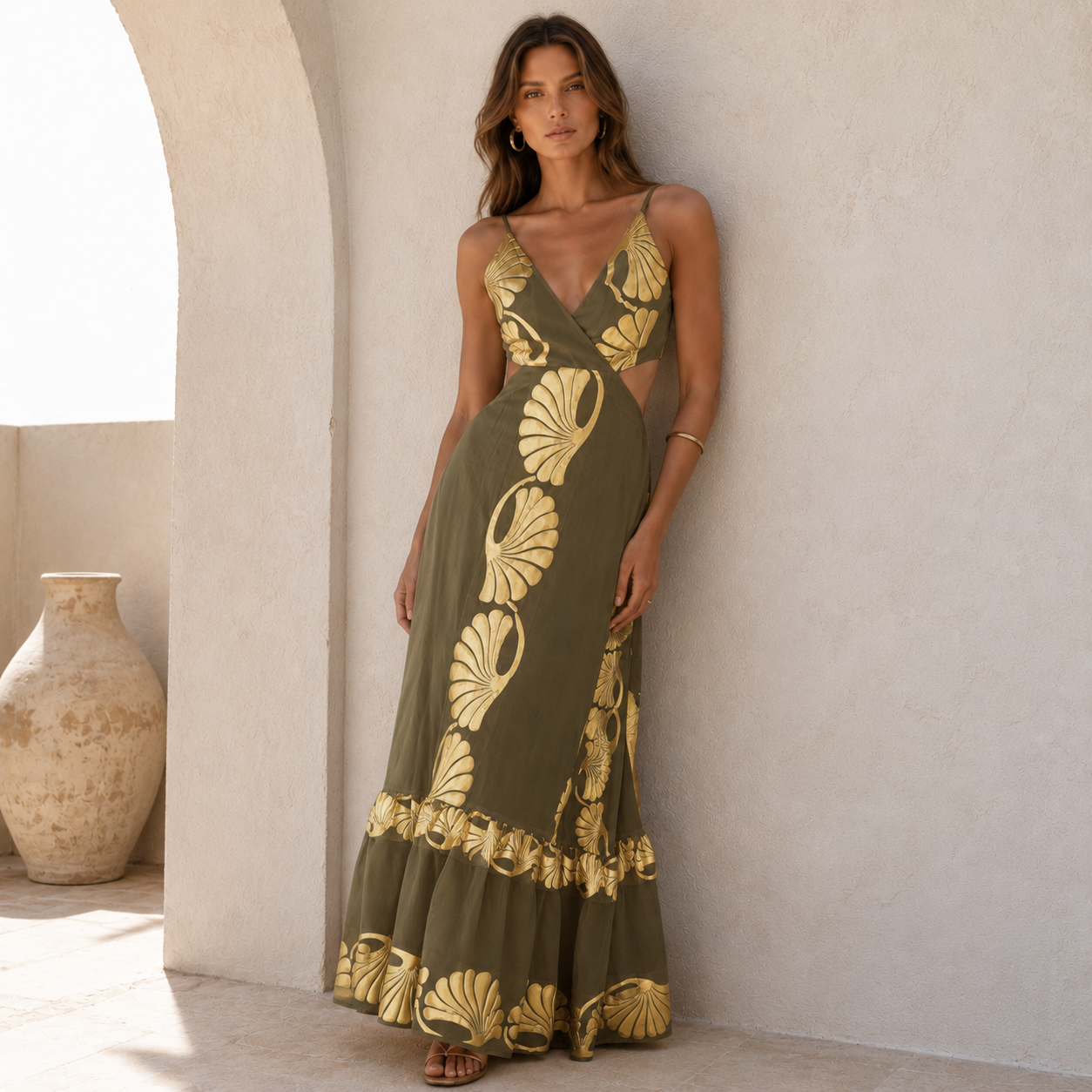 Riviera Shell Maxi Dress