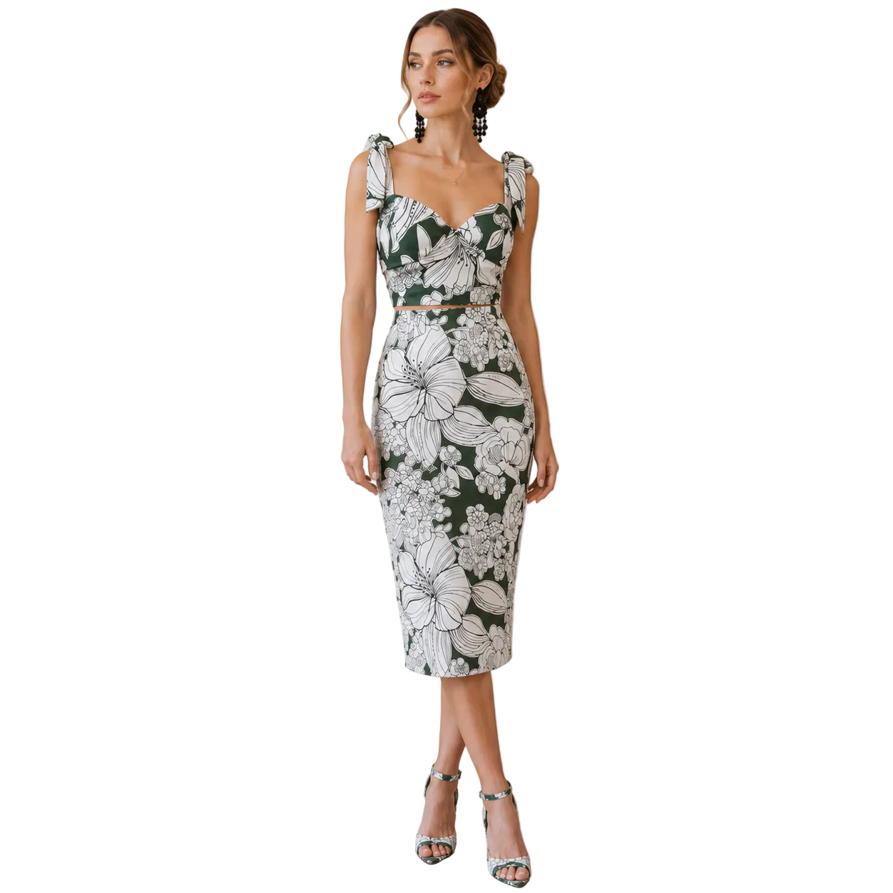 Pencil Floral Skirt