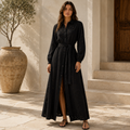 Rachel Eyelet Shirt Maxi Dress