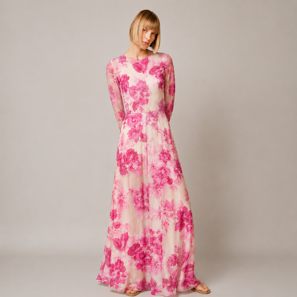 Aphrodite Long Silk Dress