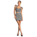 Amanda Houndstooth Mini Skirt