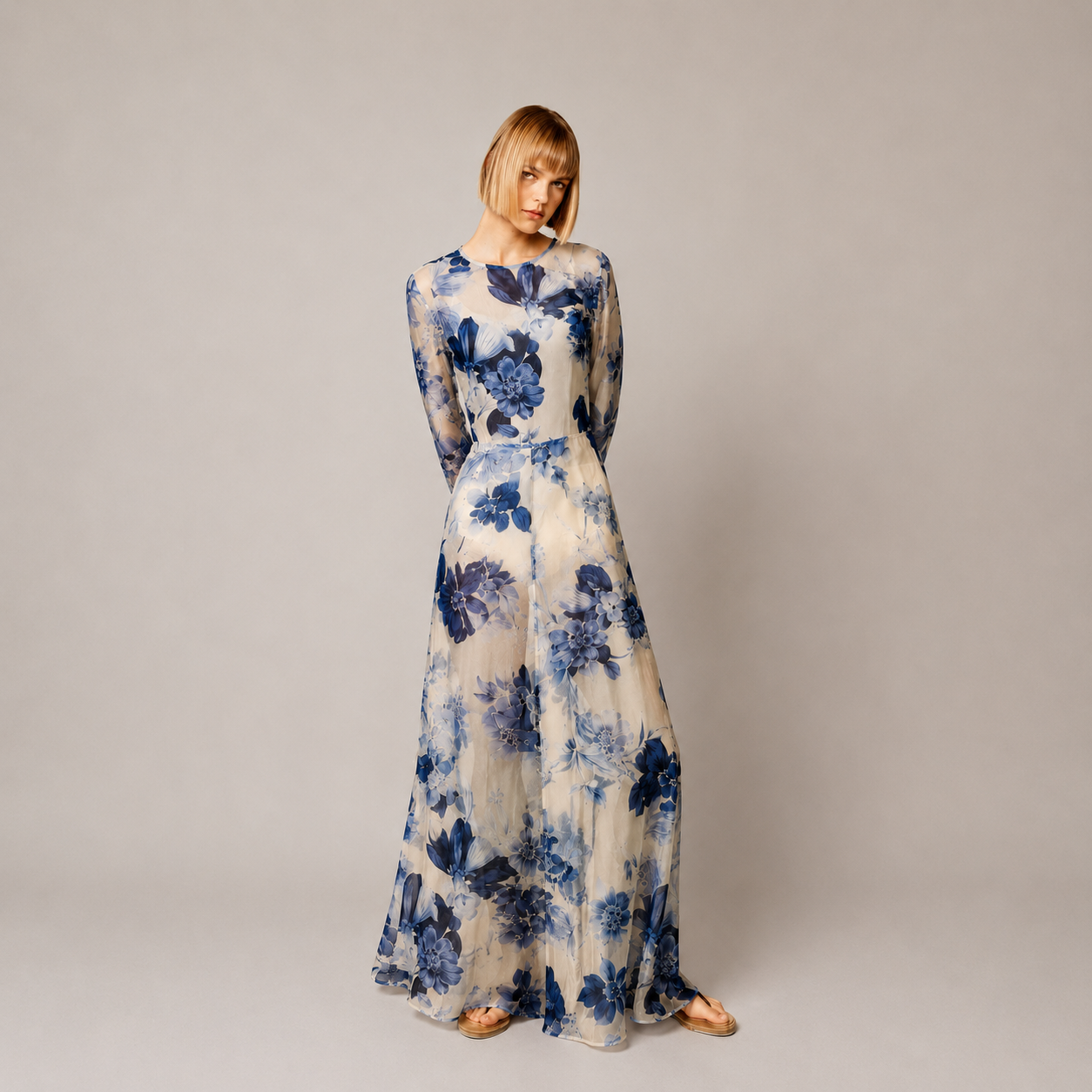 Aphrodite Long Silk Dress