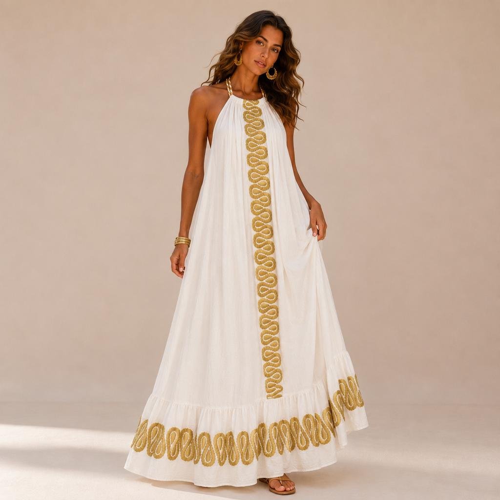 Callista Halter Maxi Dress