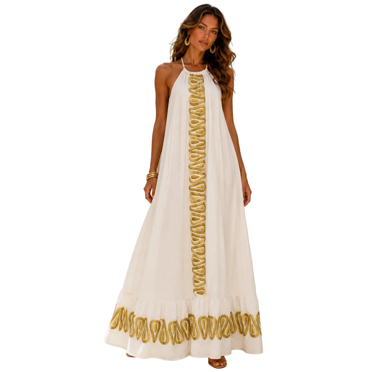 Callista Halter Maxi Dress
