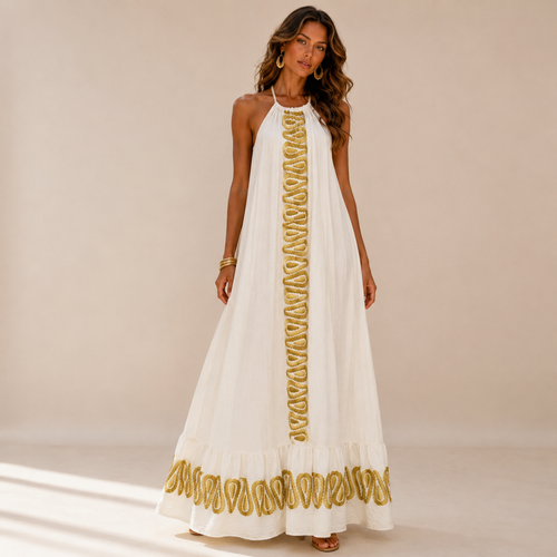 Callista Halter Maxi Dress