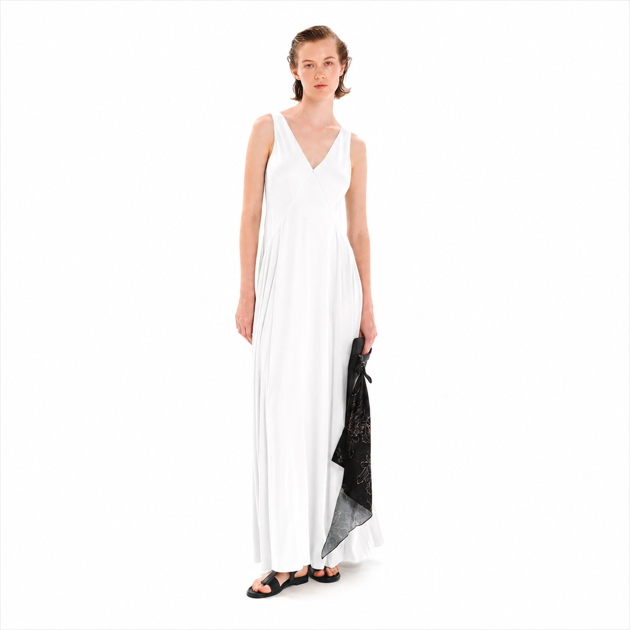 Maxi Dress with Triangular Side Seams – Opal
