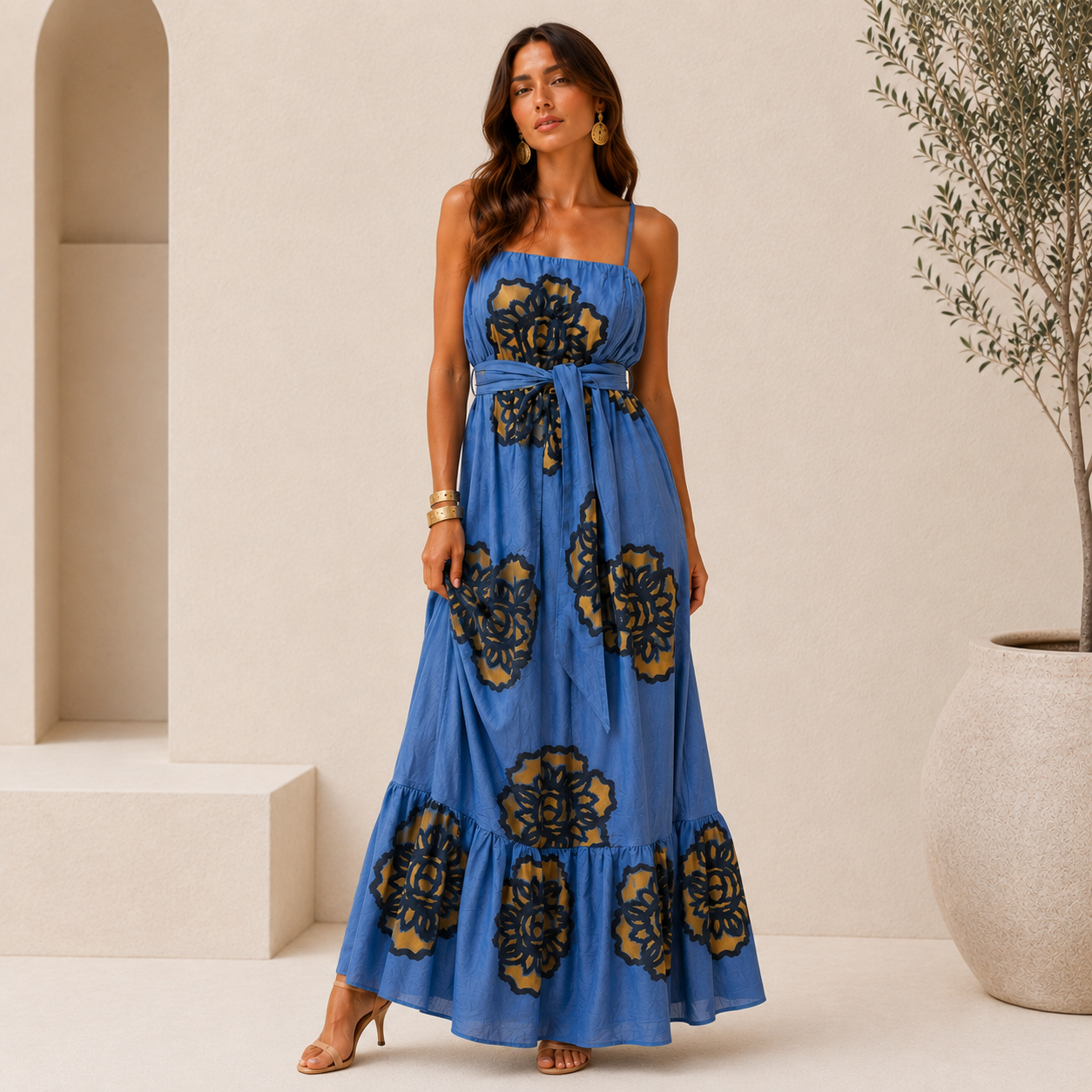 Isla Azure Maxi Dress