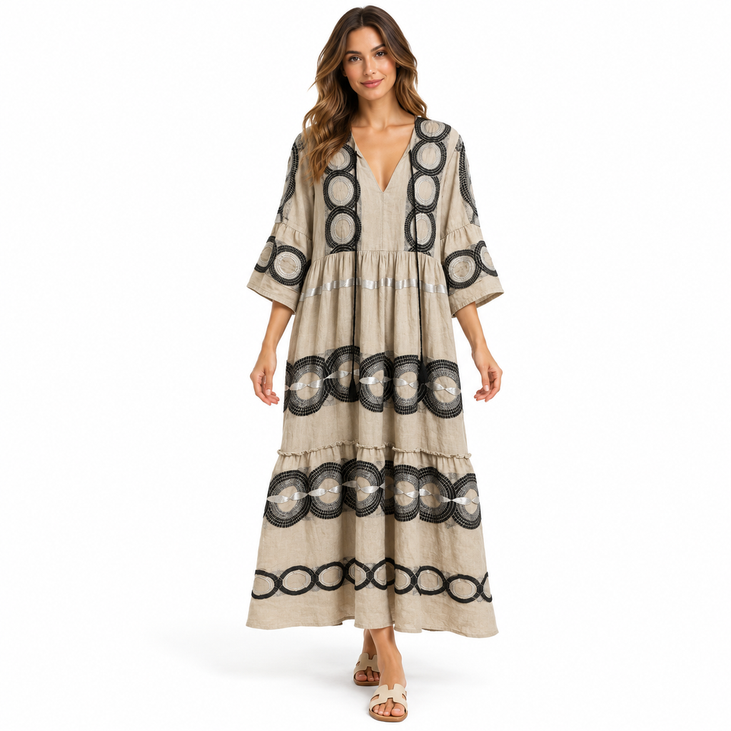 Ianthe Embroidered Maxi Dress