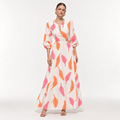 Kiara Palm Cutout Maxi Dress