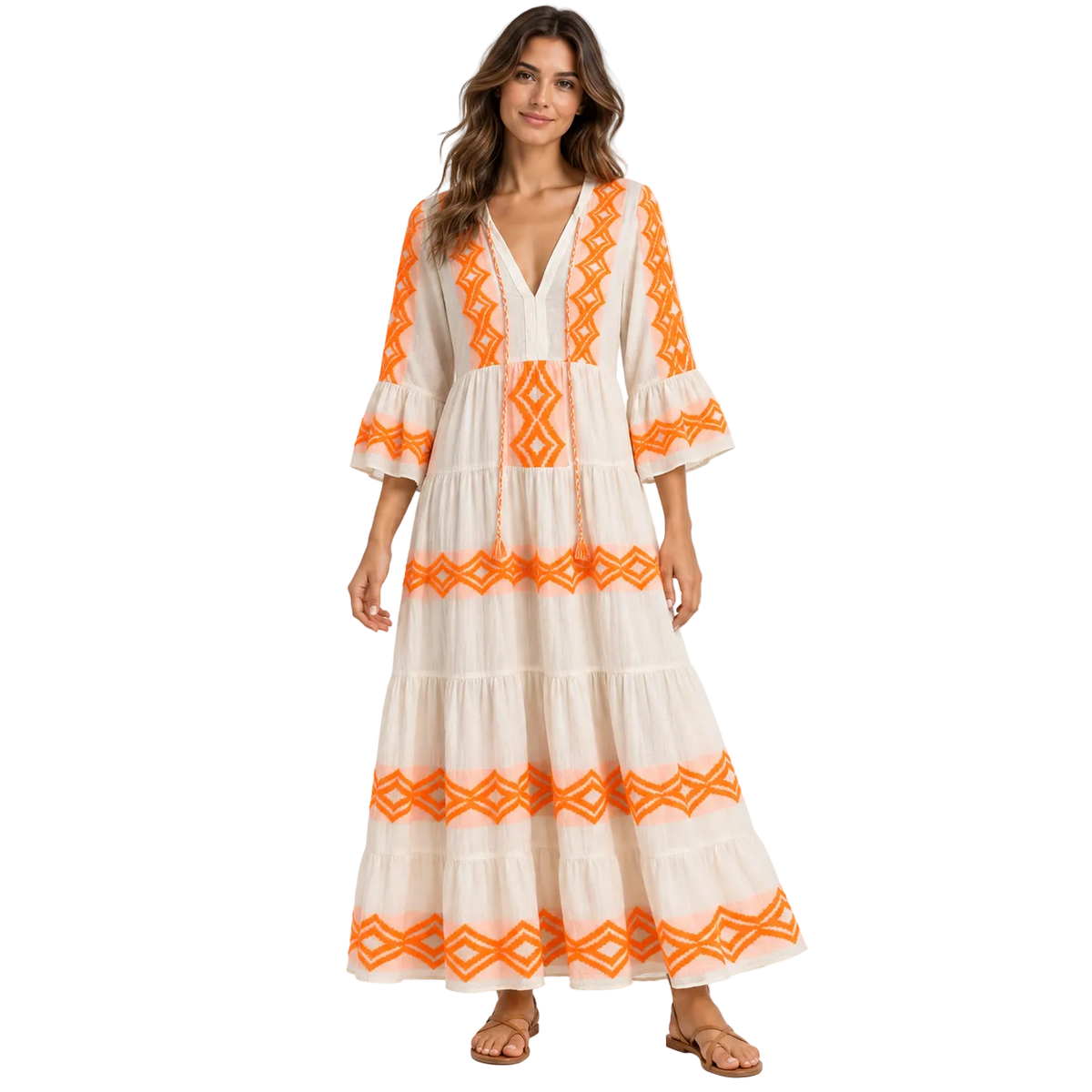 Ianthe Embroidered Maxi Dress