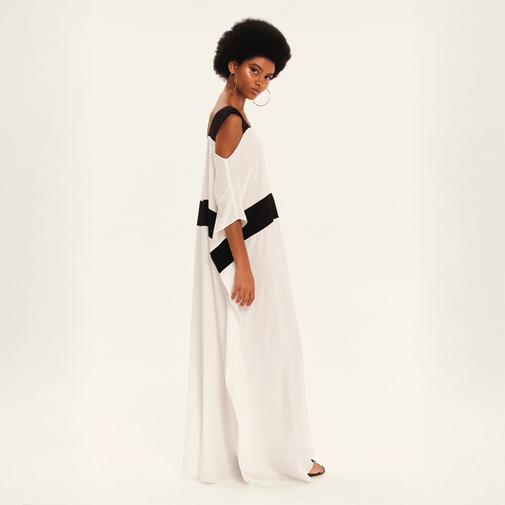 Dimensional Play Maxi Tunic Dress