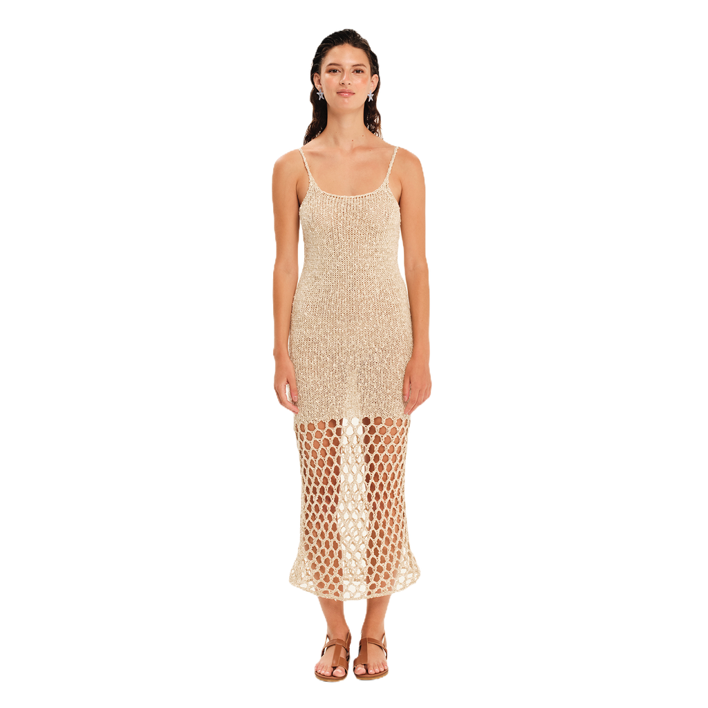 The Golden Hour Knit Midi Dress