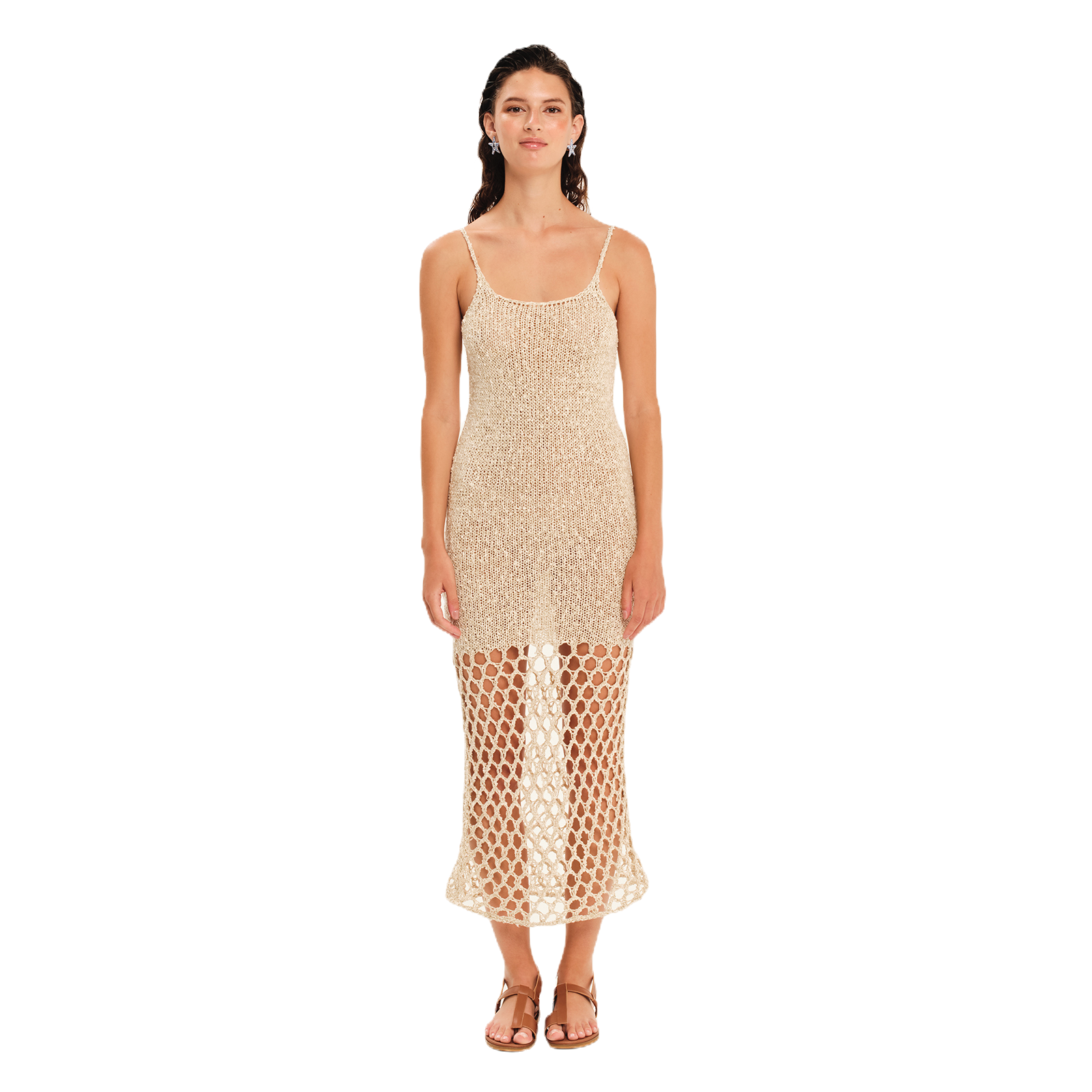 The Golden Hour Knit Midi Dress