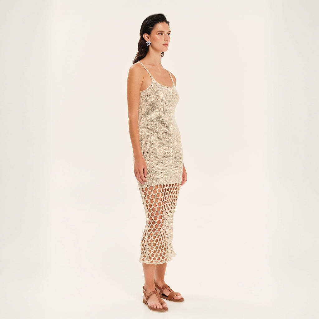 The Golden Hour Knit Midi Dress
