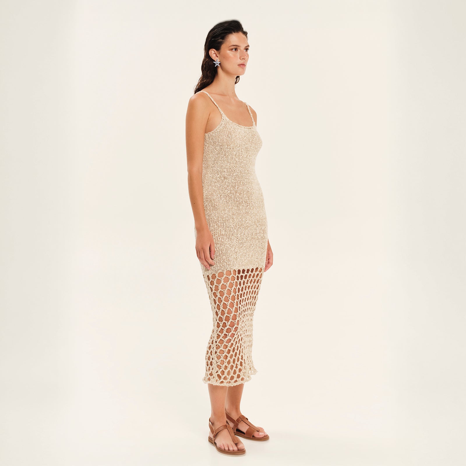 The Golden Hour Knit Midi Dress