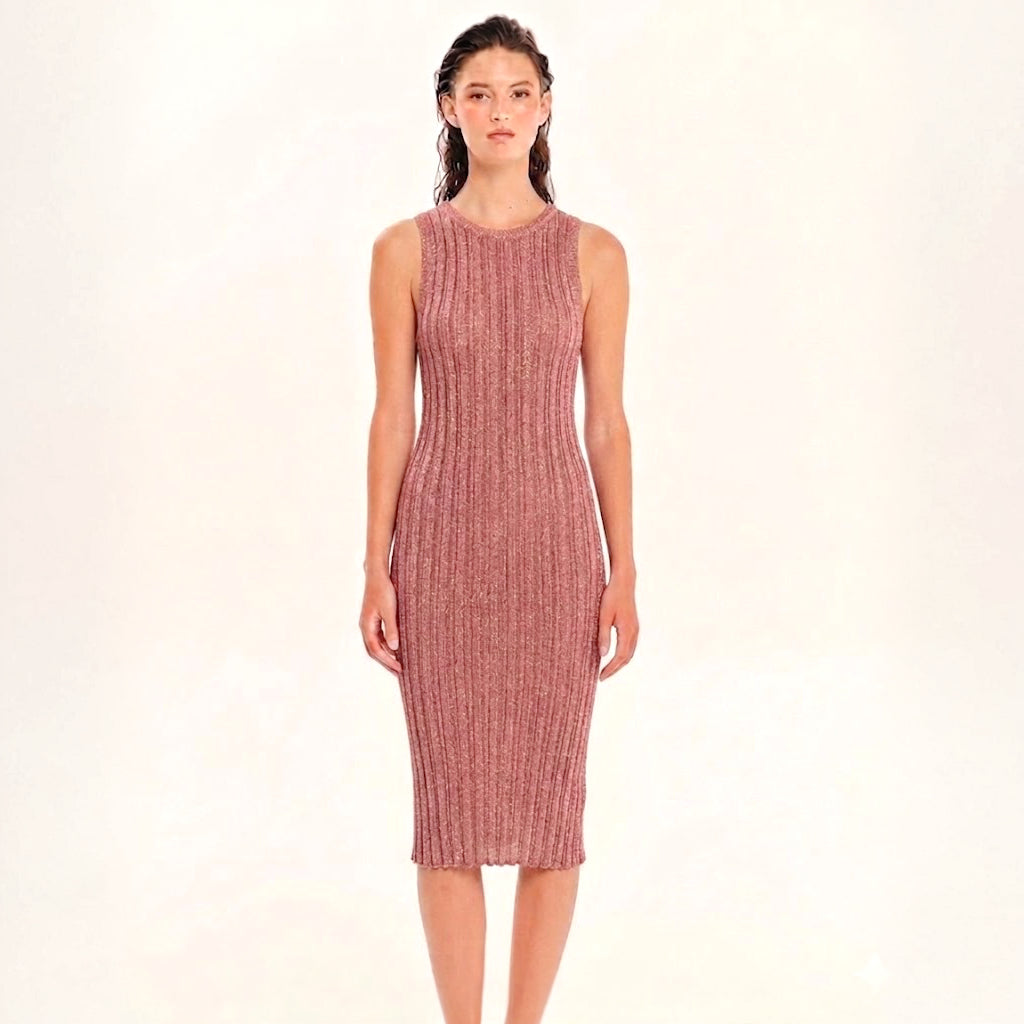 Sparkling Nights Knit Midi Dress