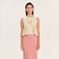 Magic Sunsets Knit Sleeveless Crop Top