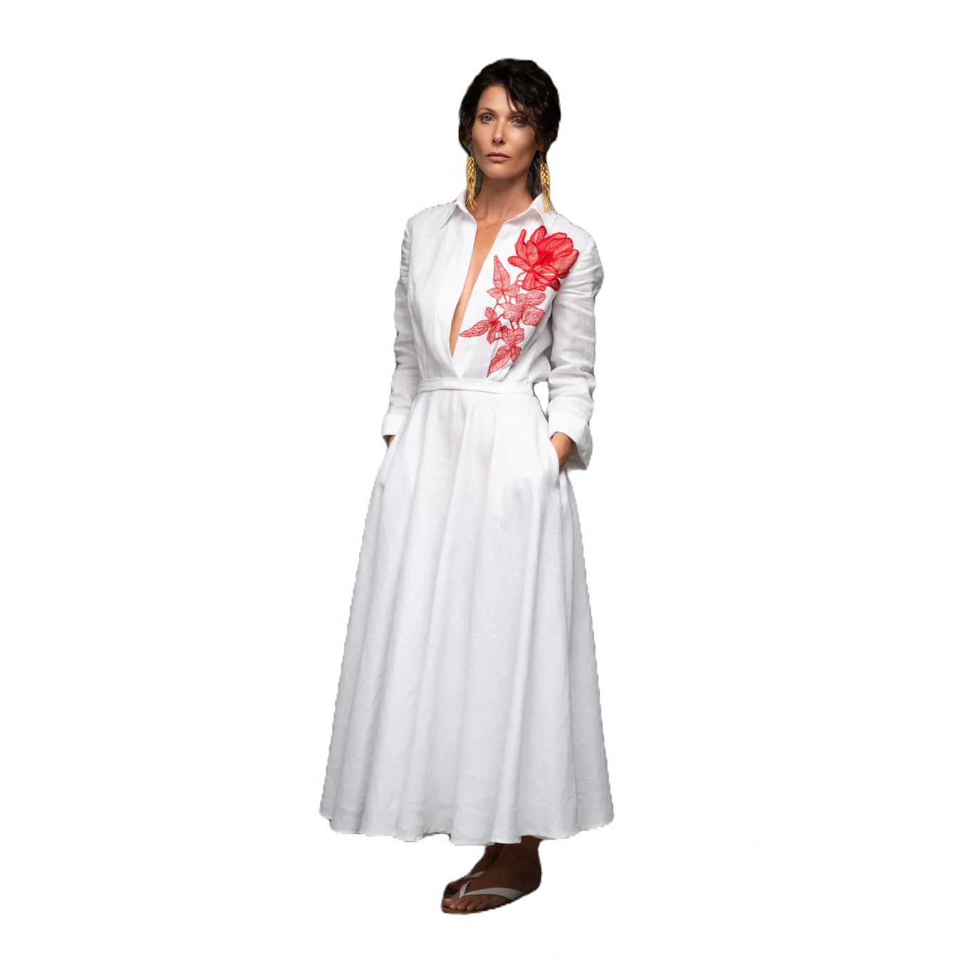 Stella Linen Shirt Dress