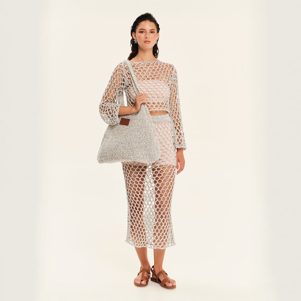 The Golden Hour Knit Midi Skirt