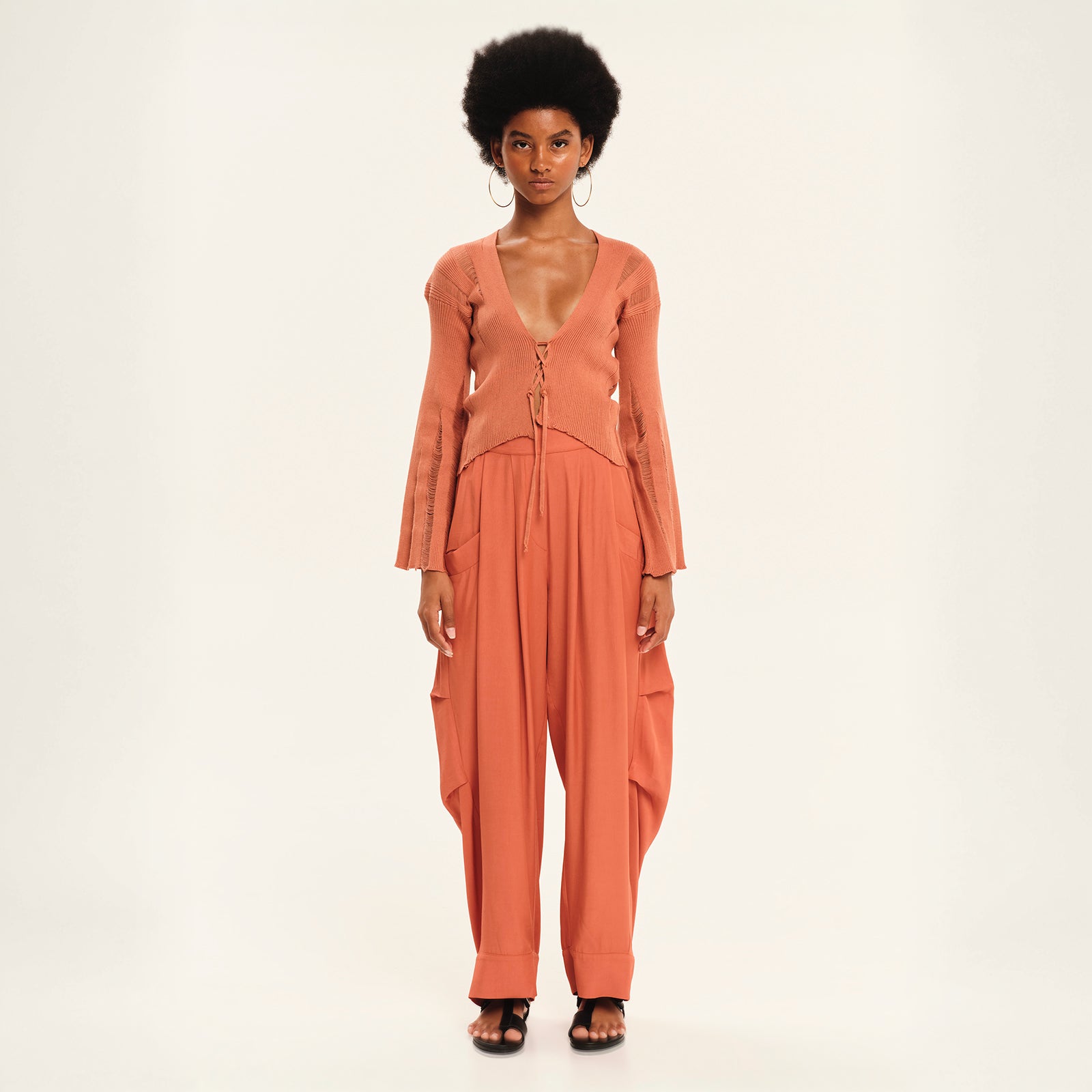 Secret Pleats Draped Trousers