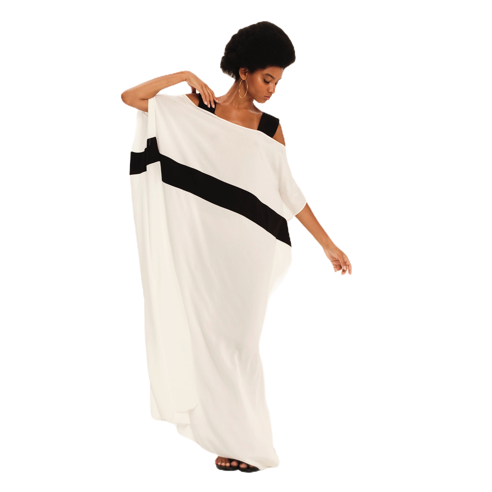 Dimensional Play Maxi Tunic Dress