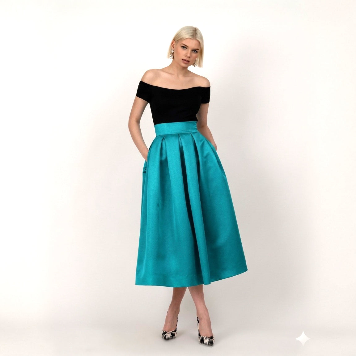 Sandy Skirt Midi Solid