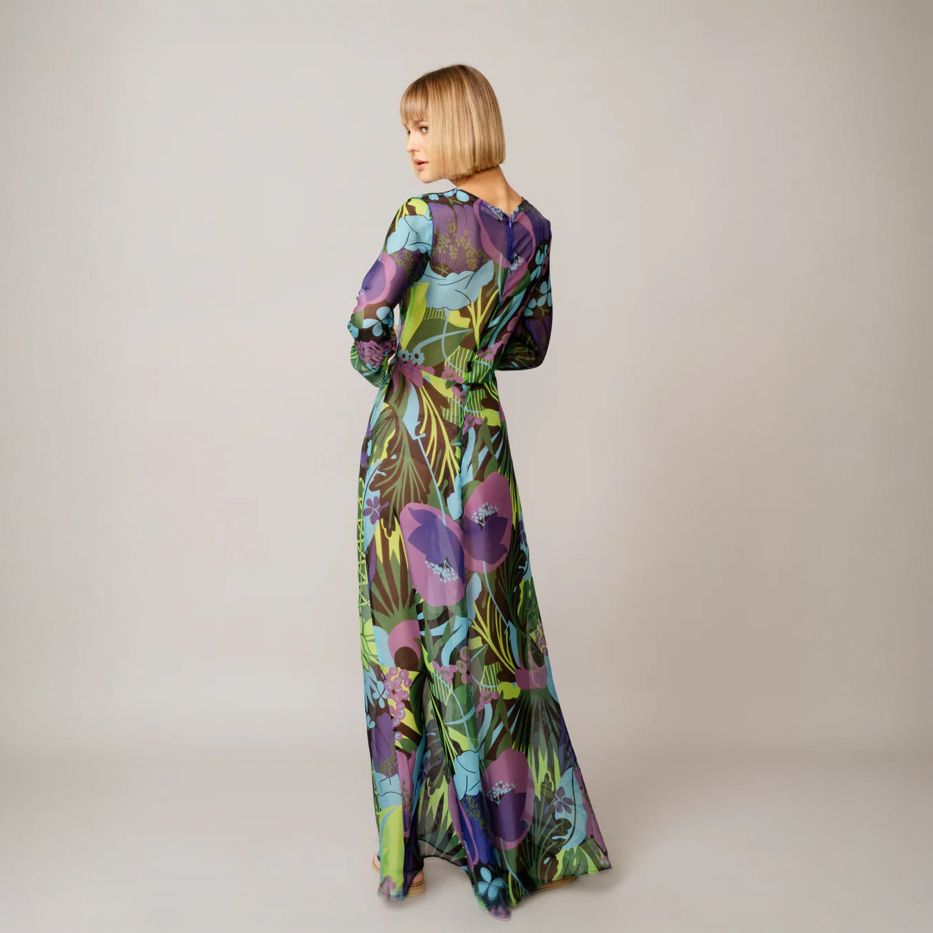 Aphrodite Long Silk Dress
