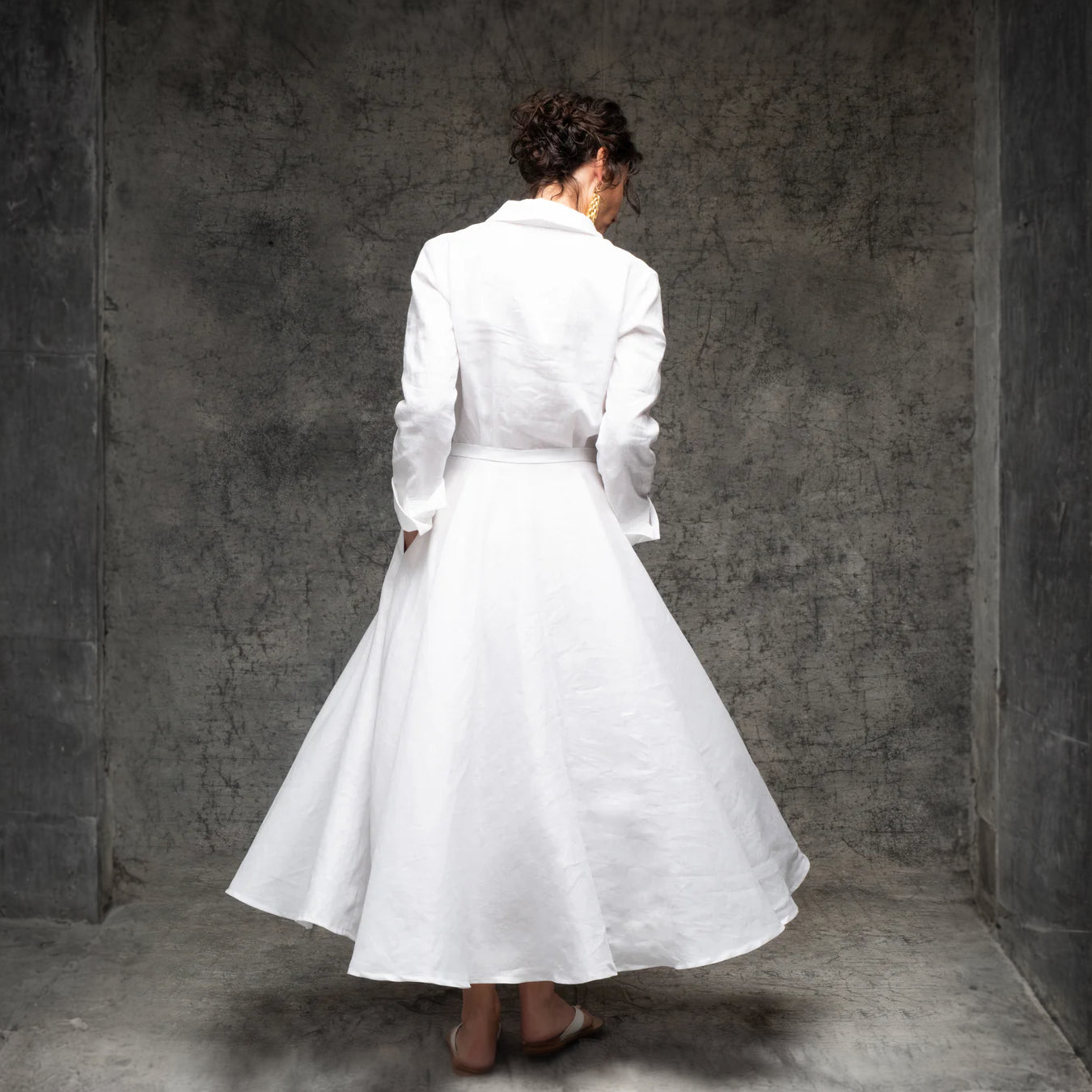 Stella Linen Shirt Dress