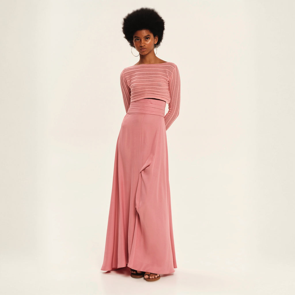 Secret Pleats Maxi Skirt