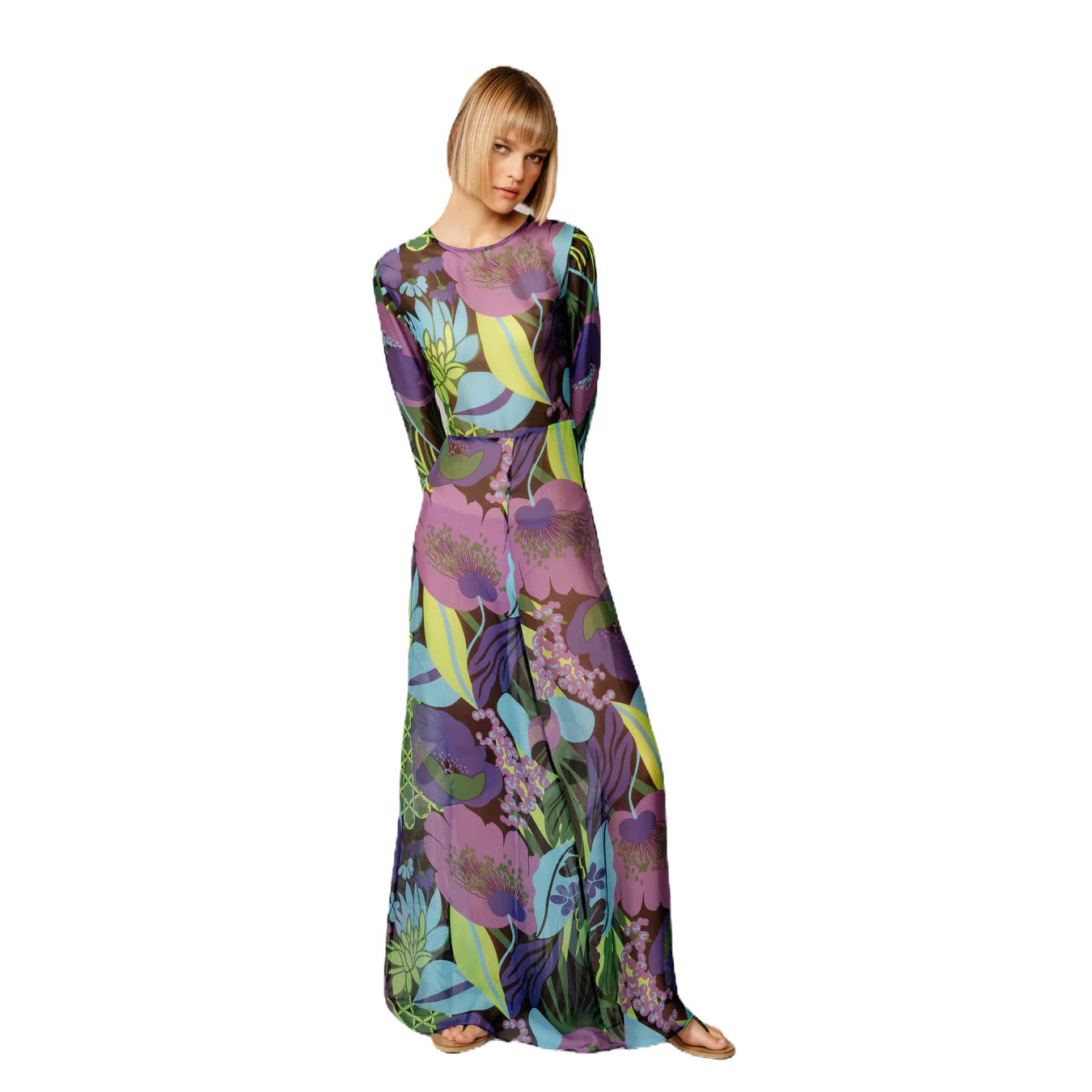 Aphrodite Long Silk Dress