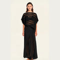 Magic Sunsets Knit Oversized Asymmetrical Top