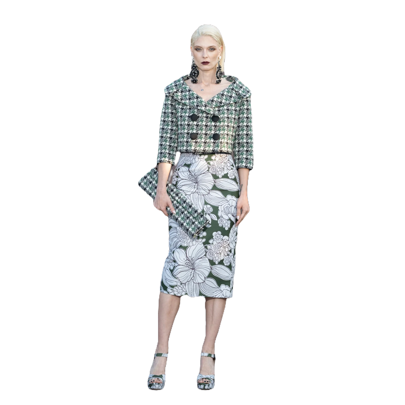 Pencil Floral Skirt