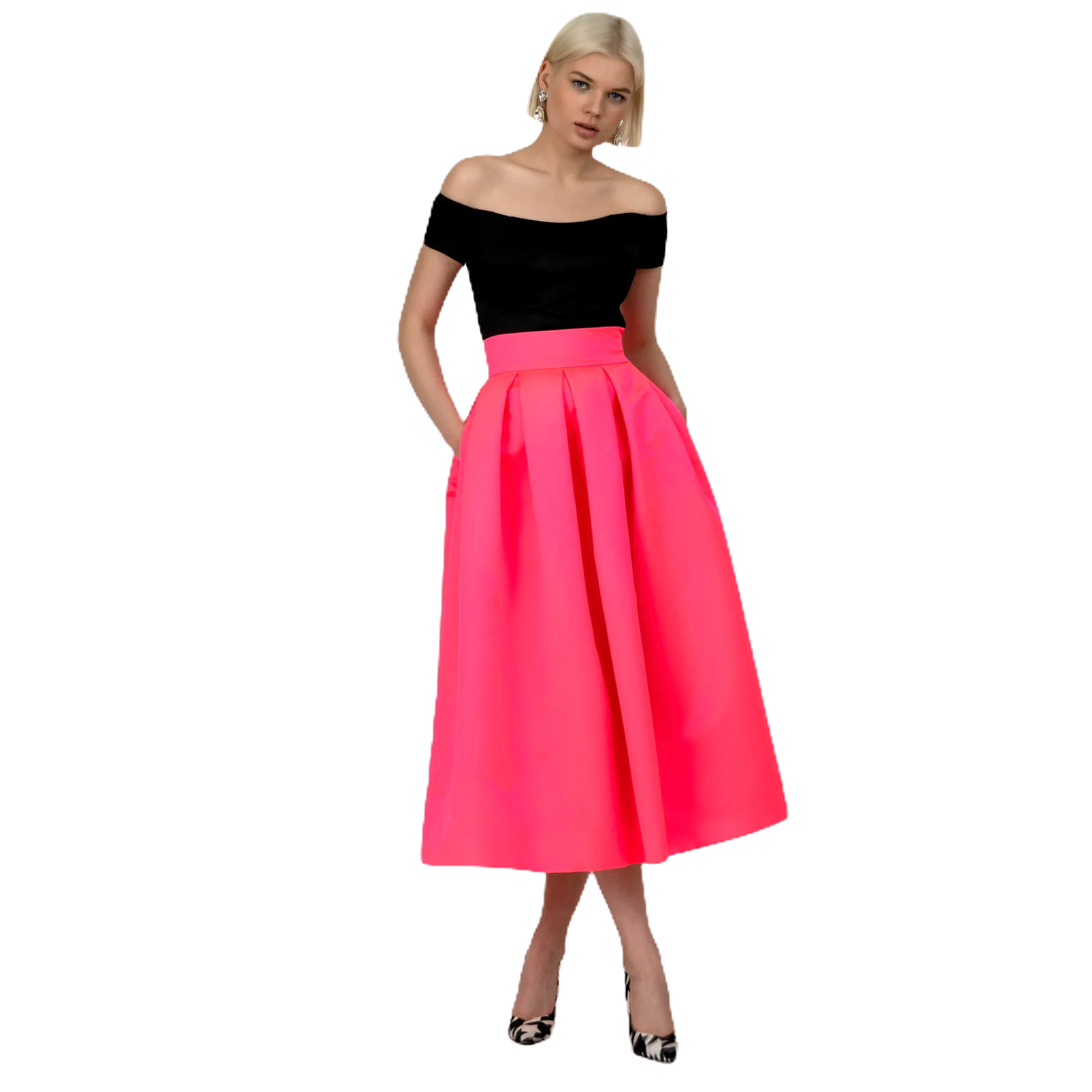 Sandy Skirt Midi Solid